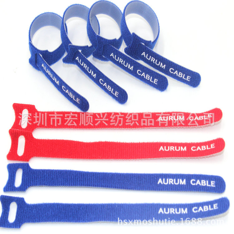 Hook and Loop Velcro cable ties & computer line cable tie belt & Nylon Strap Power Wire Management